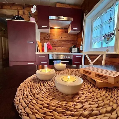 Rustikales Studio-Apartment Blockstube Im Haus Selma Großschönau Buitenkant foto