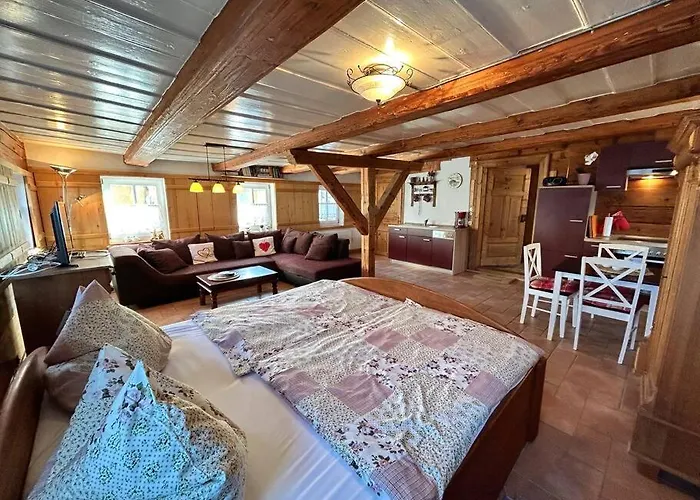 Rustikales Studio-Apartment Blockstube Im Haus Selma